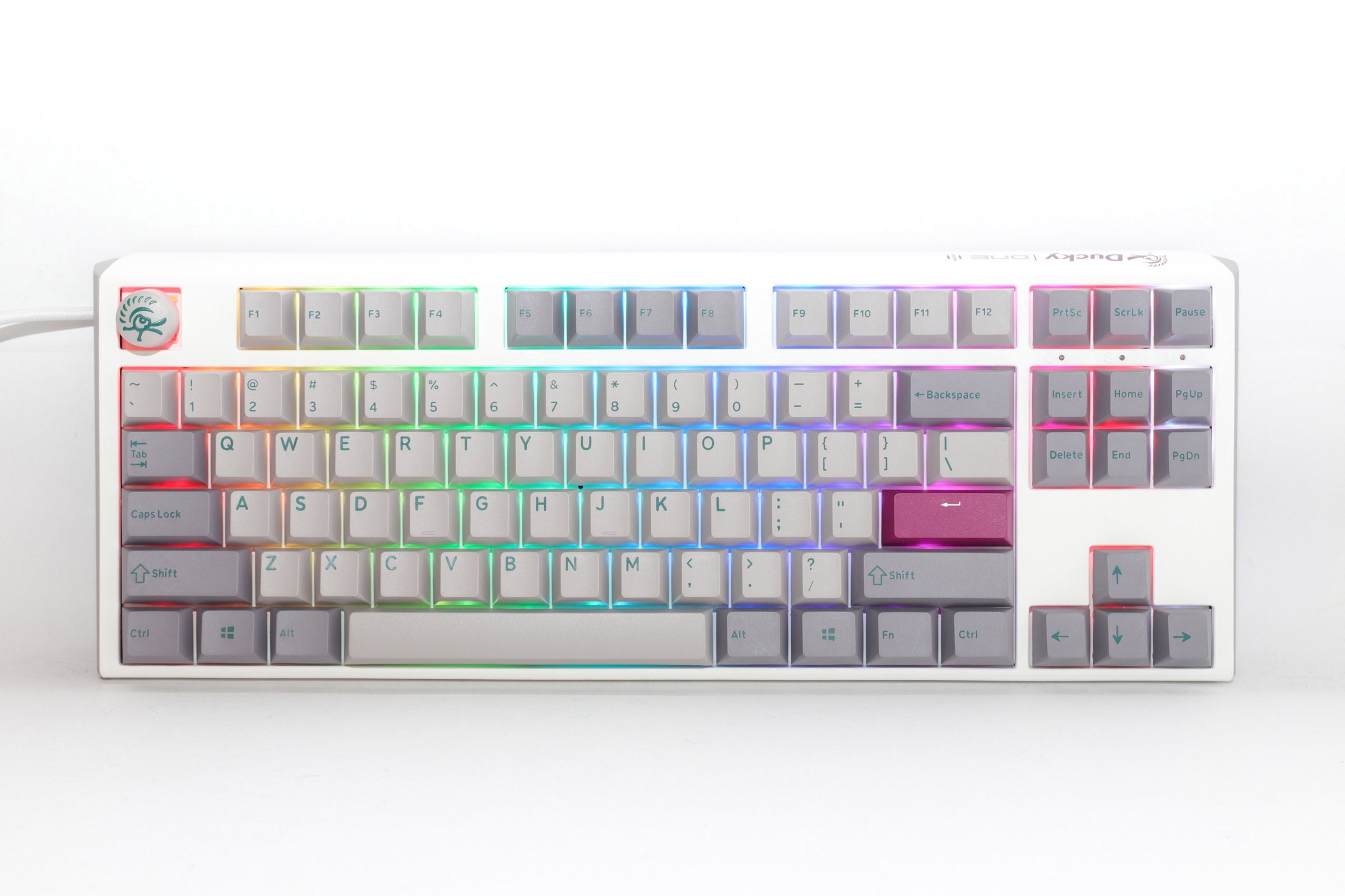 Ducky One 3 TKL Mist Grey Hotswap RGB Double Shot PBT QUACK Mechanical