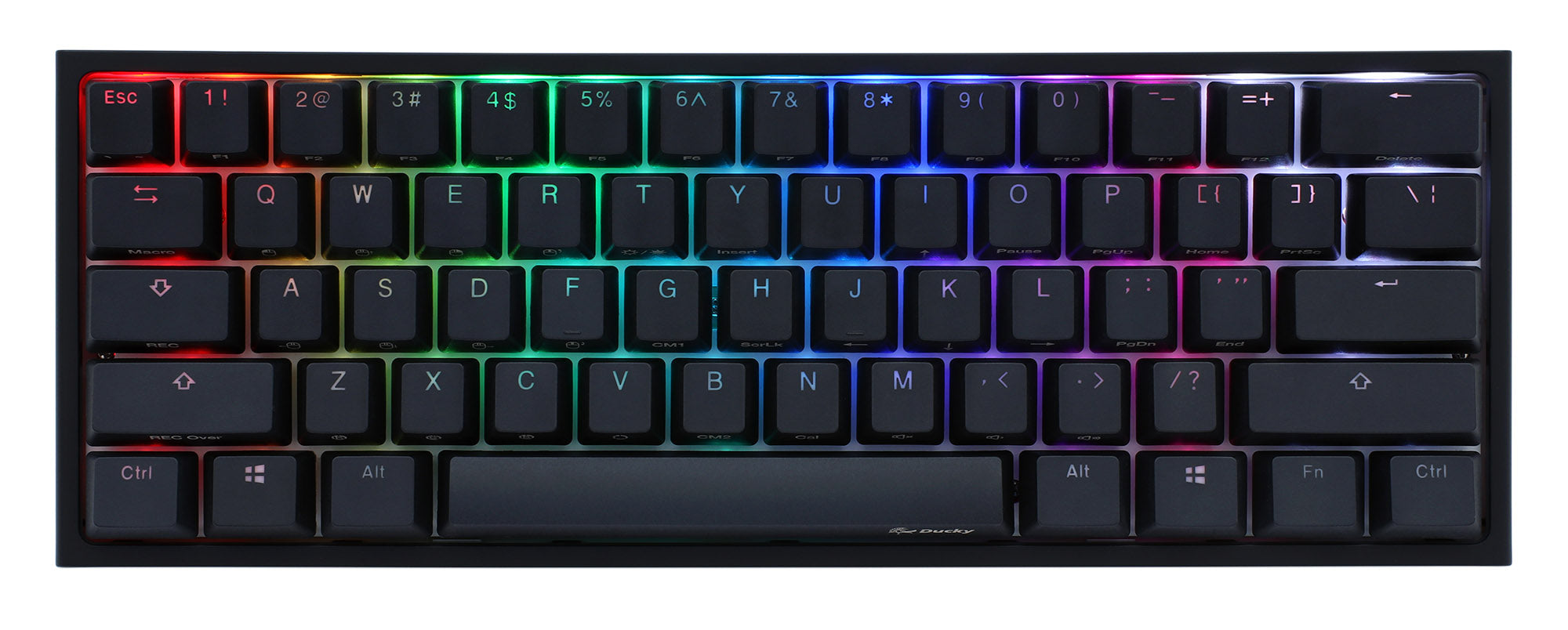 MK x Ducky One 2 Mini Pro Blackout 60% RGB Double Shot PBT Limited Mec