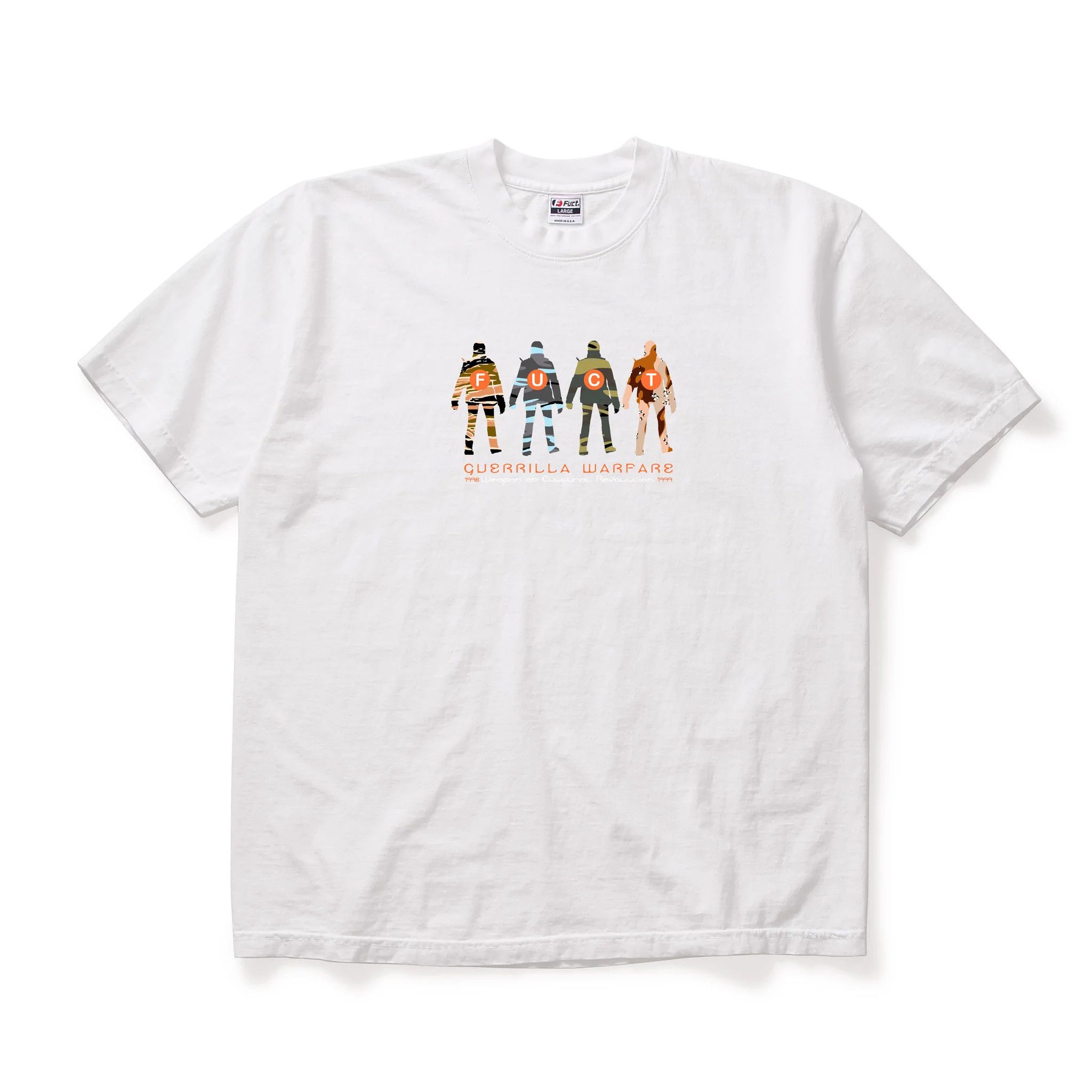 FUCT - GUERILLA WARFARE T-SHIRT WHITE (LARGE) 90s FUCT 