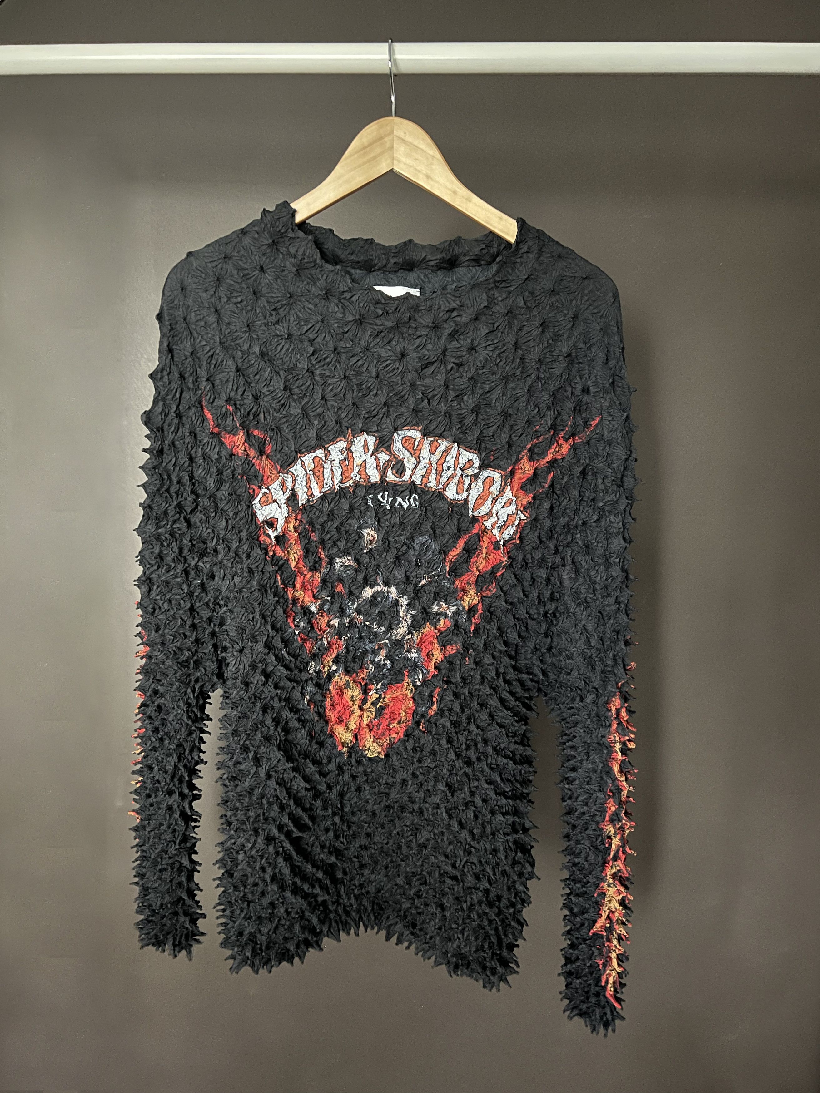 doublet shibori spider sweater