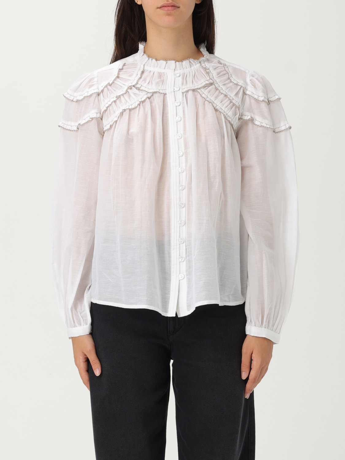 Isabel Marant Etoile Shirt woman - White | HT0681FBB3J04E | GIGLIO.COM