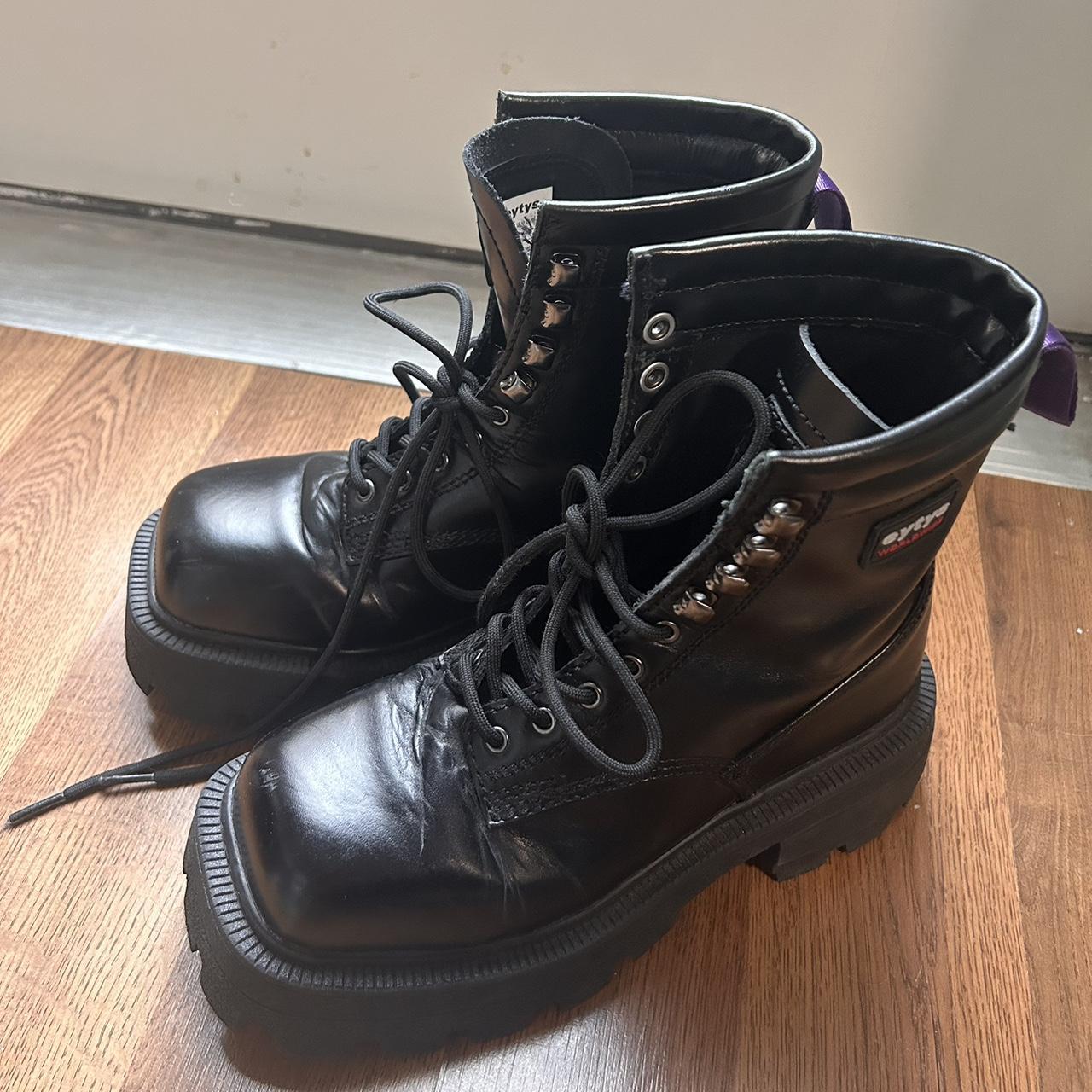 EYTYS Michigan Leather Boots, SLIGHT wear (worn 3x), | Depop