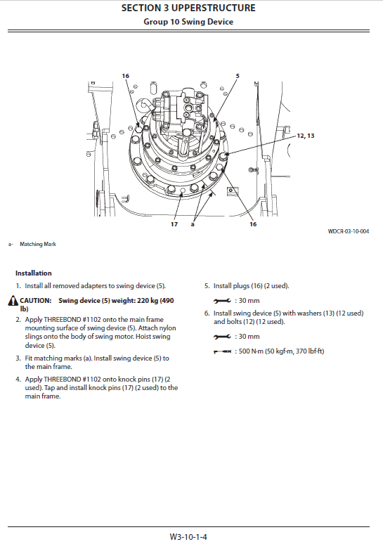 Hitachi ZX220LC-GI ZAXIS Excavator Repair Manual