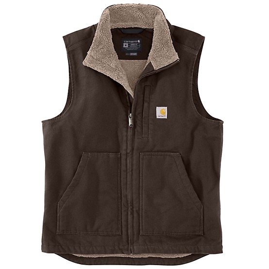 Carhartt Men's Duck Sherpa-Lined Mock Neck Vest at Tractor Supply Co