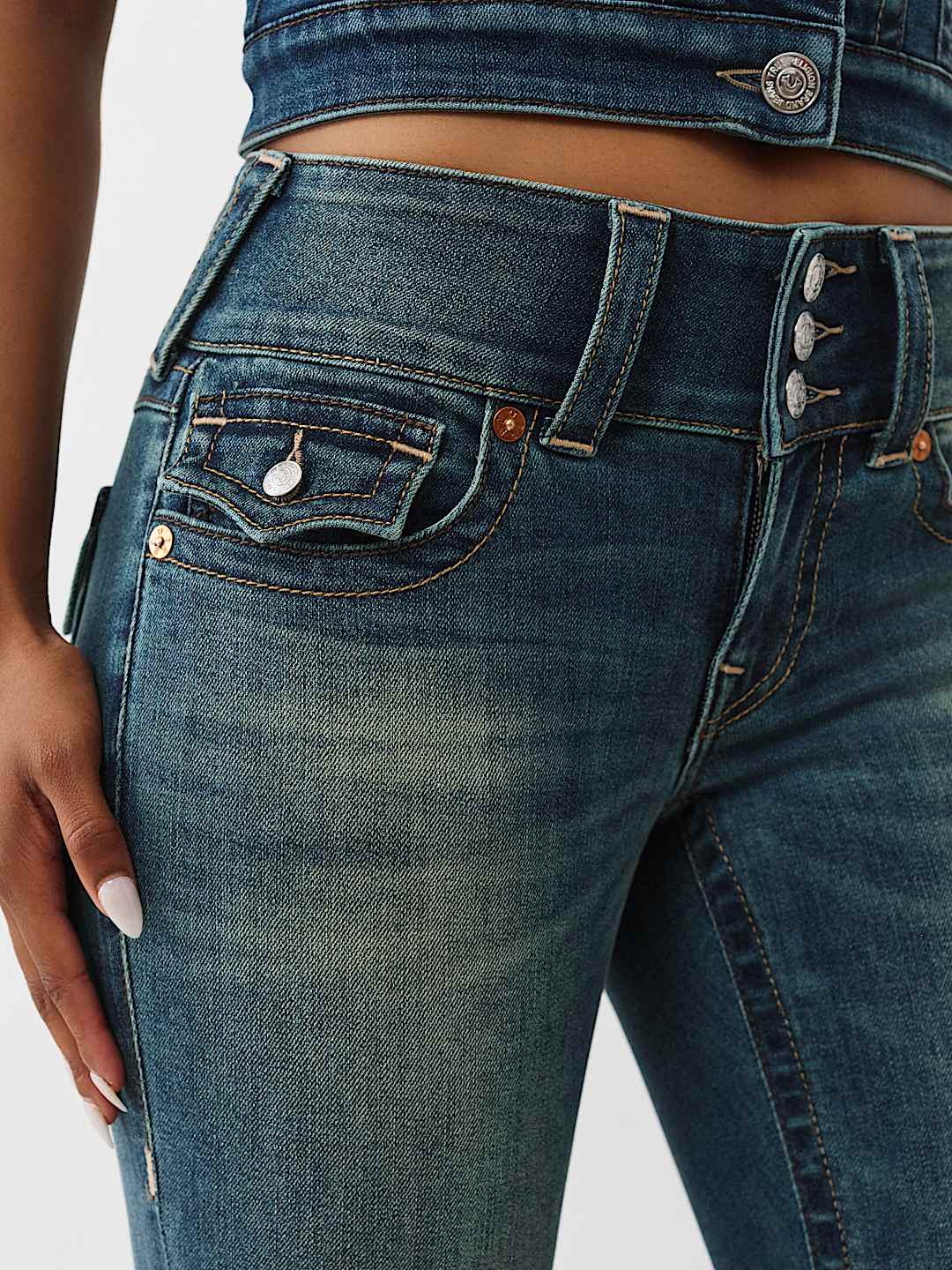 JOEY Y2K MID RISE FLARE JEAN