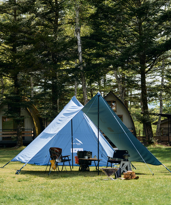 キャンプフリーク必見のtent-Mark DESIGNS 別注企画 焚火タープTC