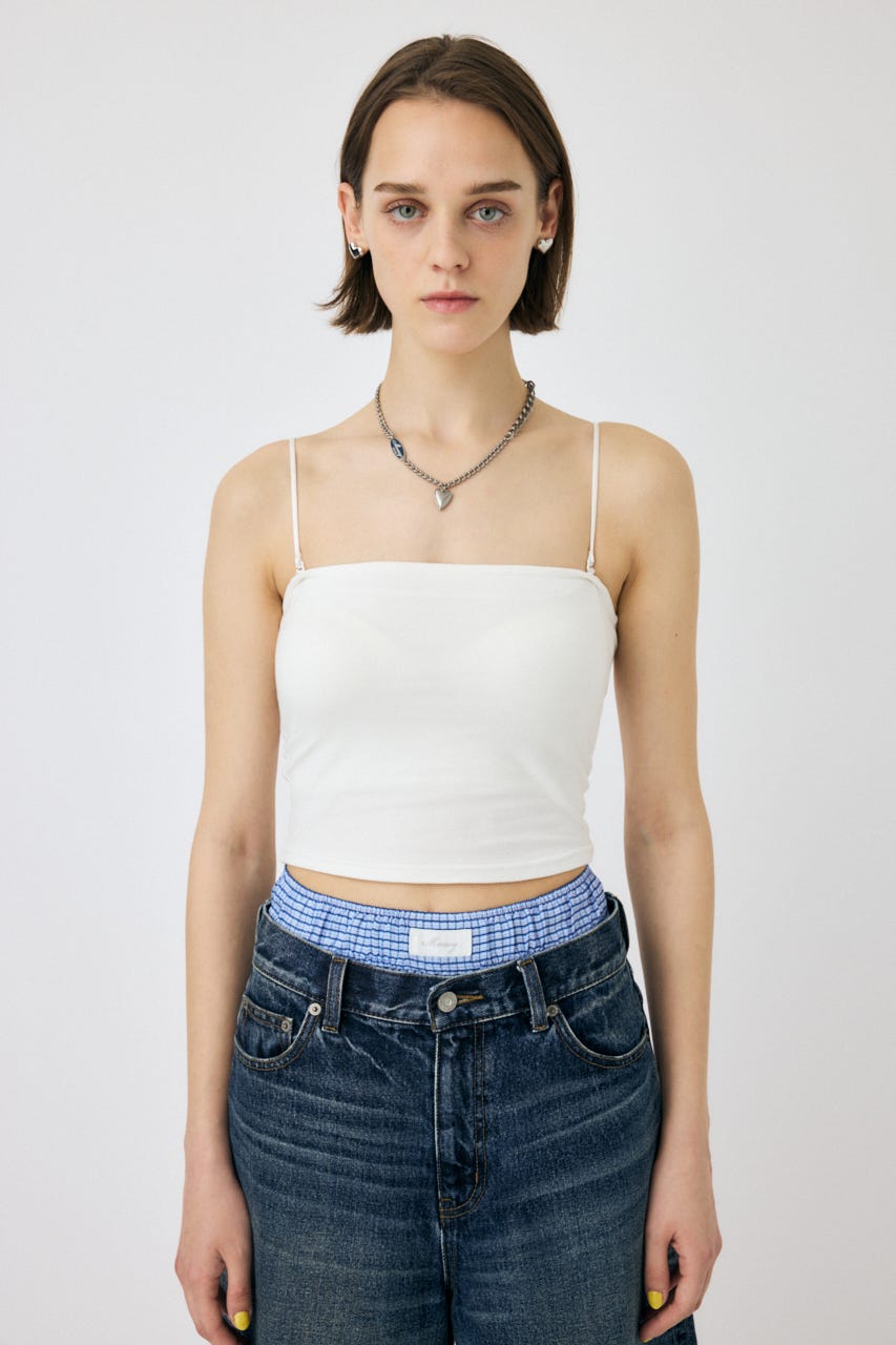 MOUSSY | 【ViVi掲載】SQUARE NECK PLAIN キャミソール (キャミソール