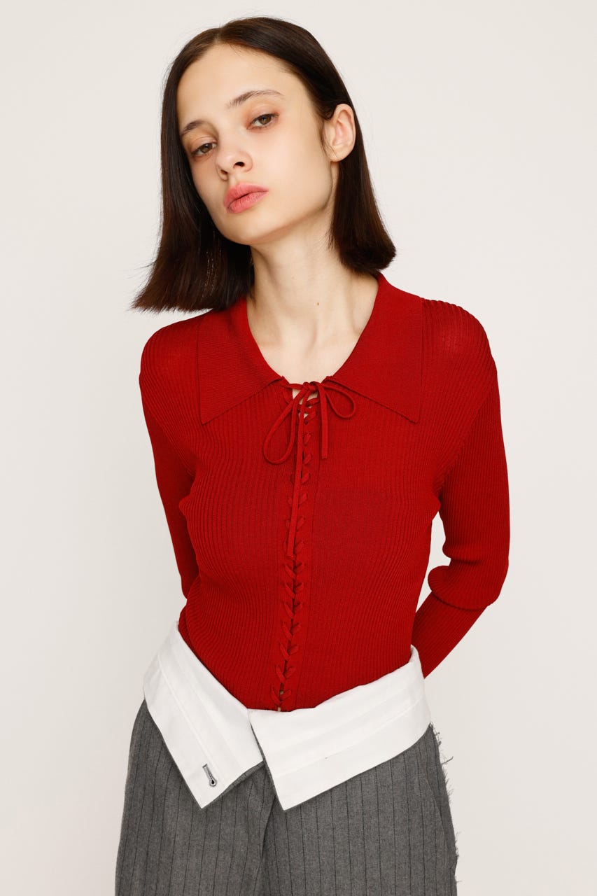 SLY | LACE UP H／G トップス (ニット ) |SHEL'TTER WEBSTORE