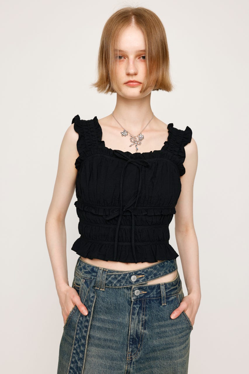 SLY | SUCKER GATHER CAMI トップス (キャミソール ) |SHEL'TTER WEBSTORE