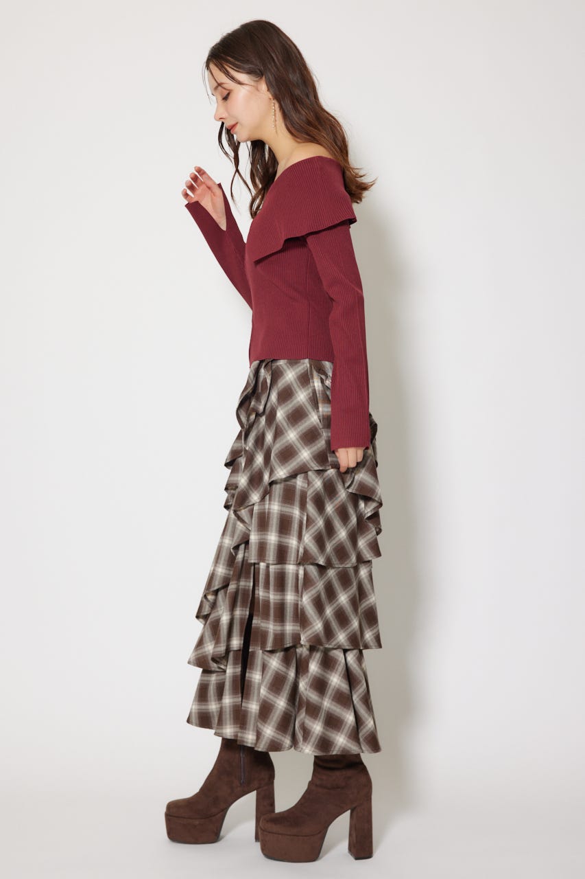 rienda | フロントZIPリブニットトップス (ニット ) |SHEL'TTER WEBSTORE