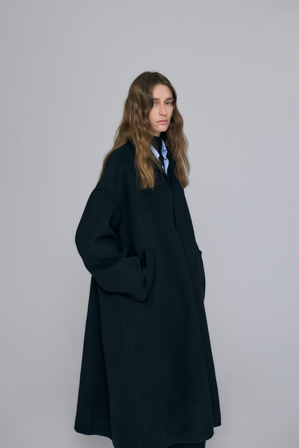 NO-COLLAR FLARE COAT｜36｜BLK｜COAT｜ENFÖLD OFFICIAL ONLINE STORE