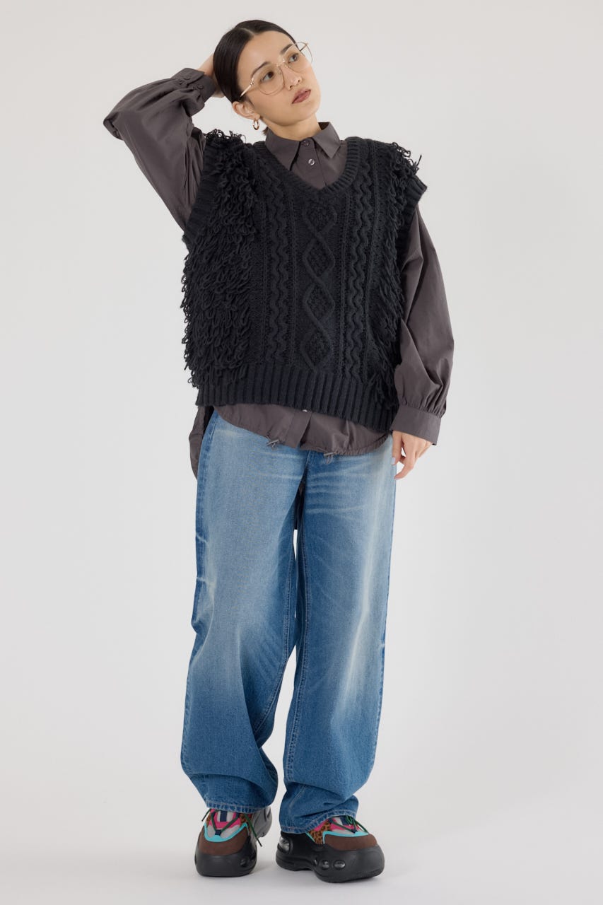 RODEO CROWNS WIDE BOWL | ケーブルニットベスト (ニット ) |SHEL'TTER