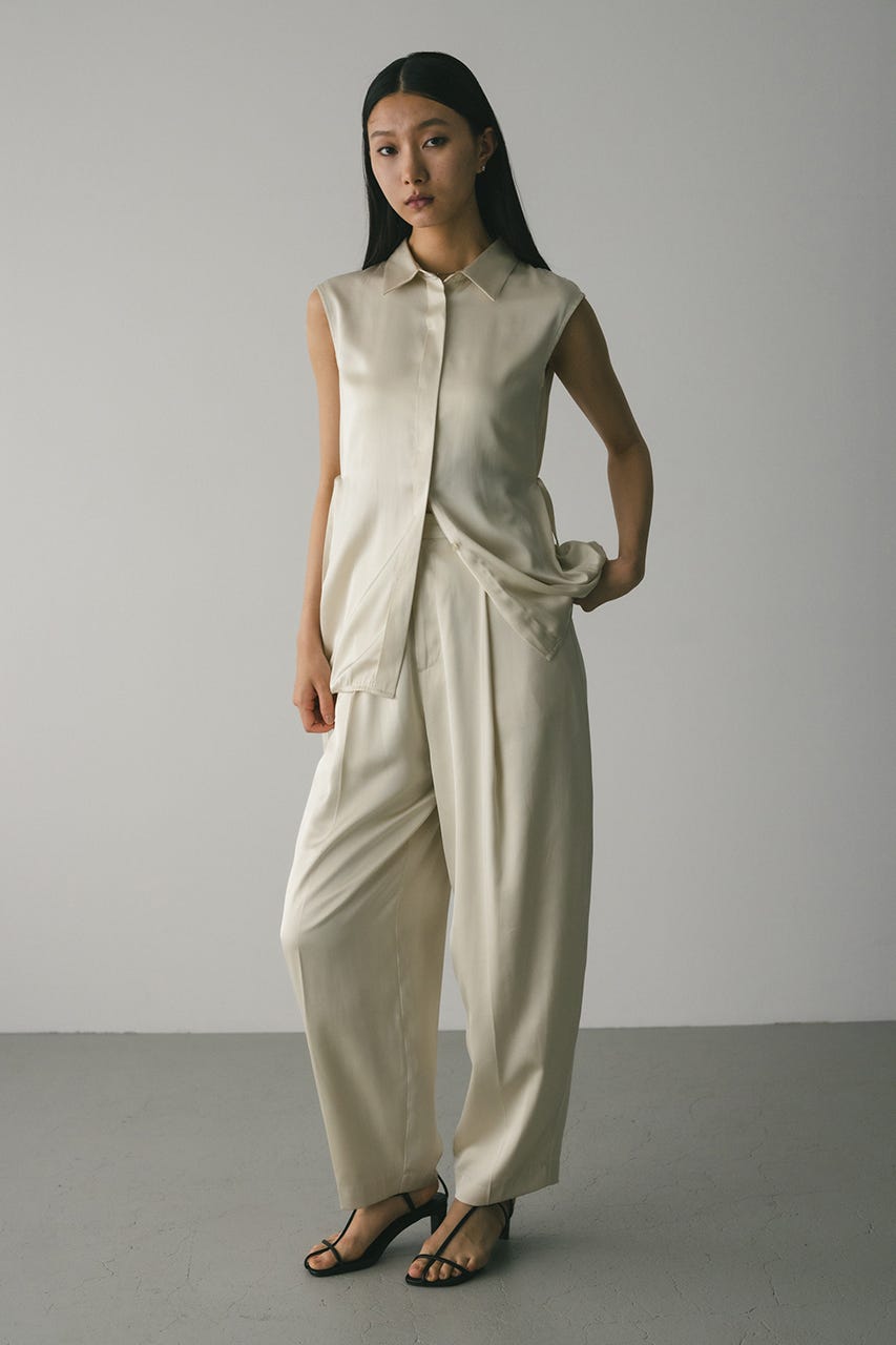 STYLEMIXER | サテンタックフォルムパンツ (パンツ ) |SHEL'TTER WEBSTORE