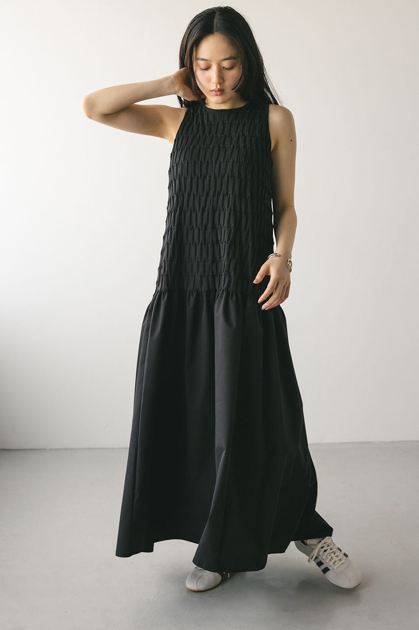 STYLEMIXER | クロシェドッキングティアードワンピース (ワンピース