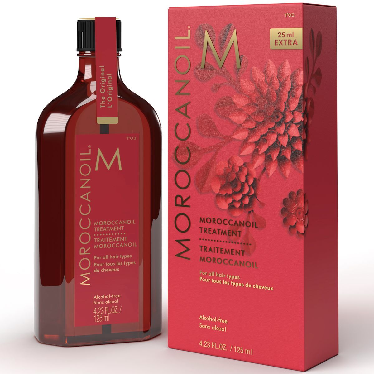 モロッカンオイルの限定トリートメントオイルで艶めく光沢のある髪を手