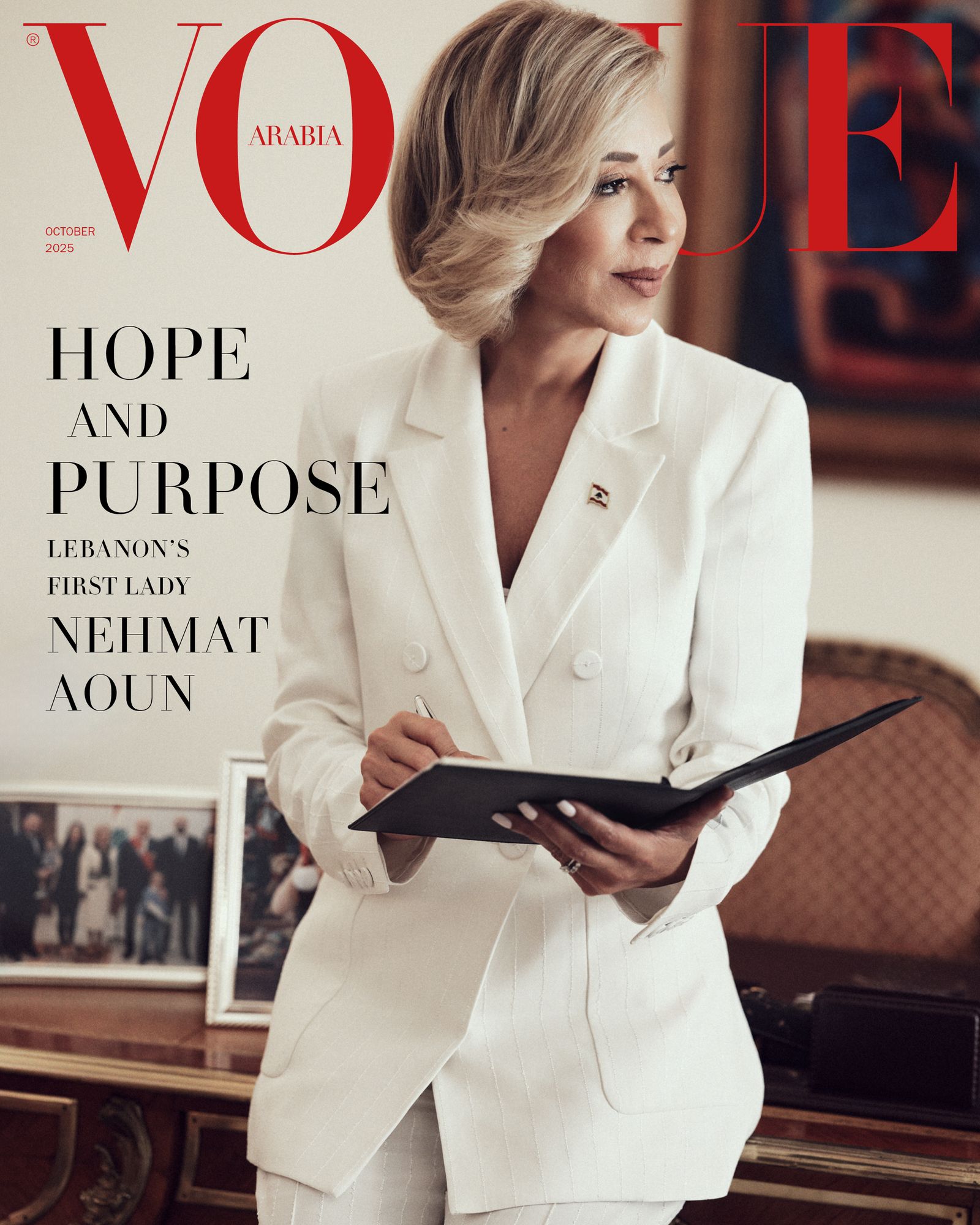 Inside Vogue Arabia's October Issue Featuring Lebanon's First Lady