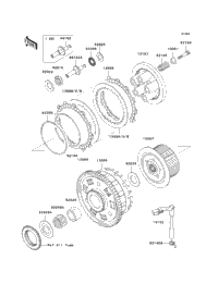 1998 Kawasaki NINJA ZX-9R (ZX900-C1) Clutch | Babbitts Kawasaki