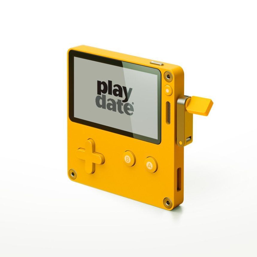 クランク付きの携帯ゲーム機「Playdate」は、ピュアな遊び心で人々を
