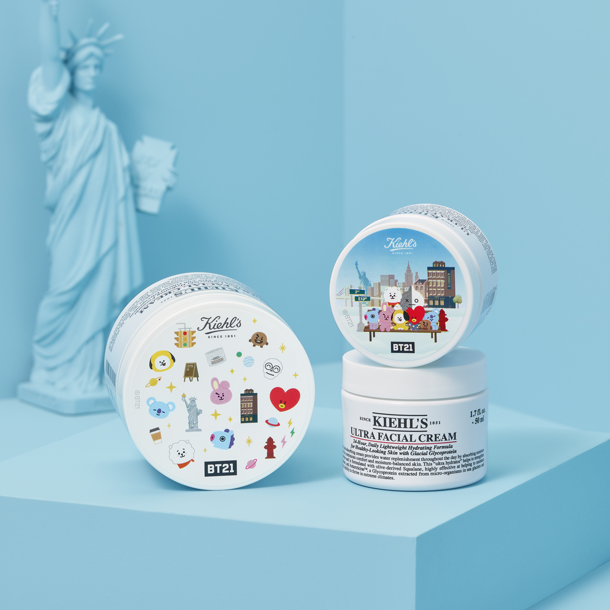 キールズ」とBTSのキャラクター「BT21」がコラボ 人気クリームの限定