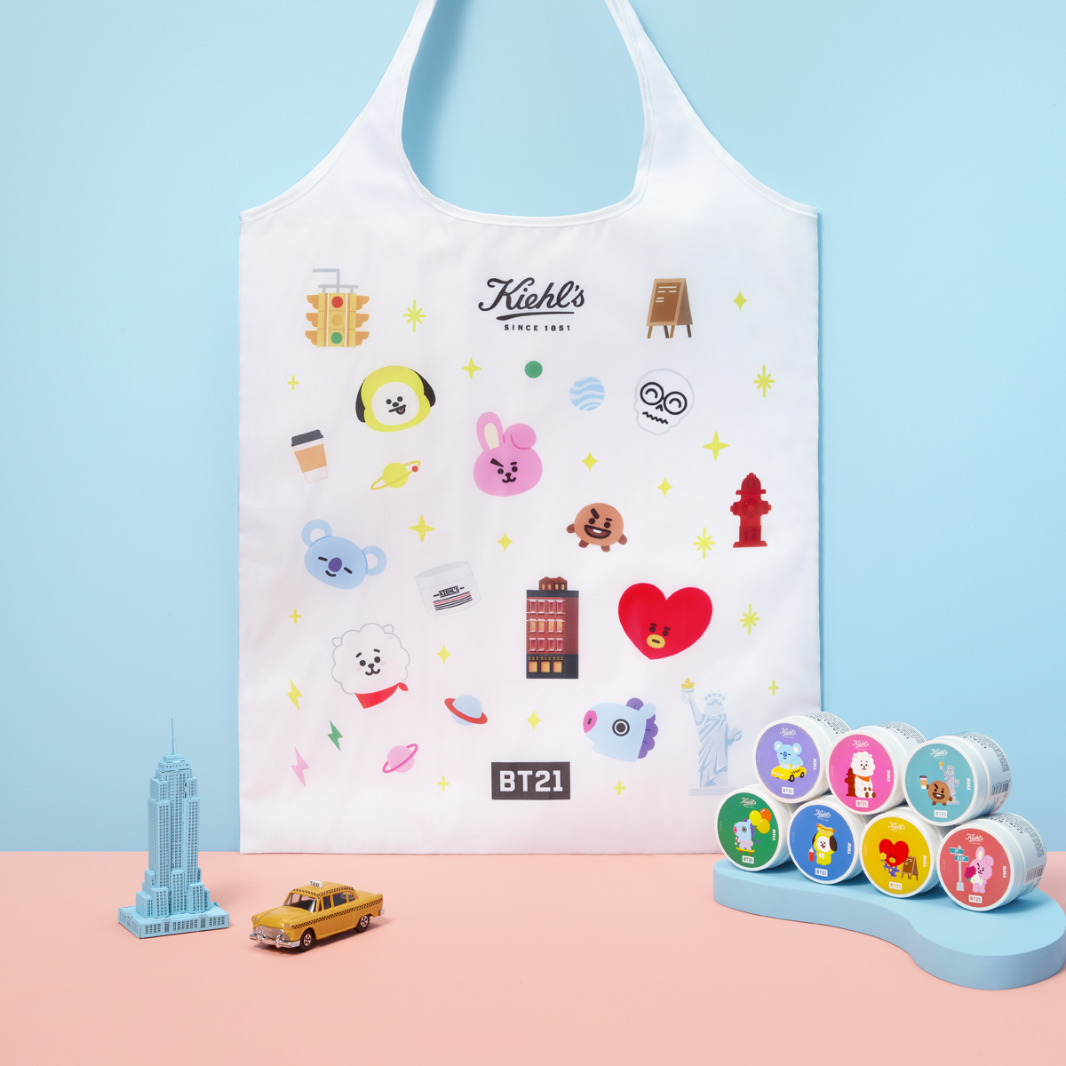 キールズ」とBTSのキャラクター「BT21」がコラボ 人気クリームの限定