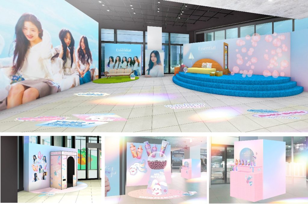 NewJeansが花王「エッセンシャル」の新広告モデルに 渋谷で限定
