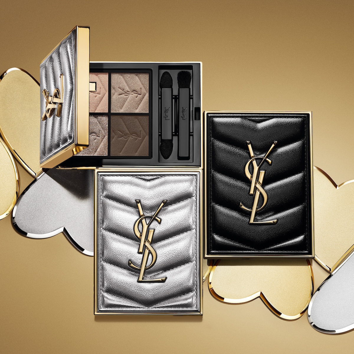 YSL」からシルバーとゴールドのパッケージがゴージャスな限定