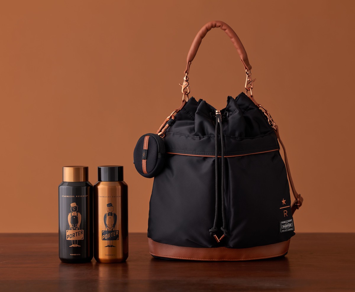 スターバックス」×「ポーター」の第2弾 コーヒーカラーのバッグ