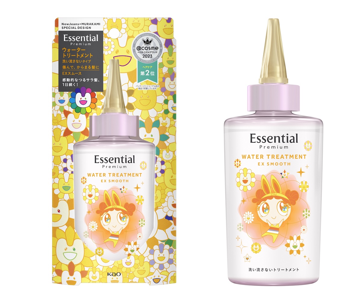 エッセンシャル」からNewJeans×村上隆デザインの限定ボトルが登場