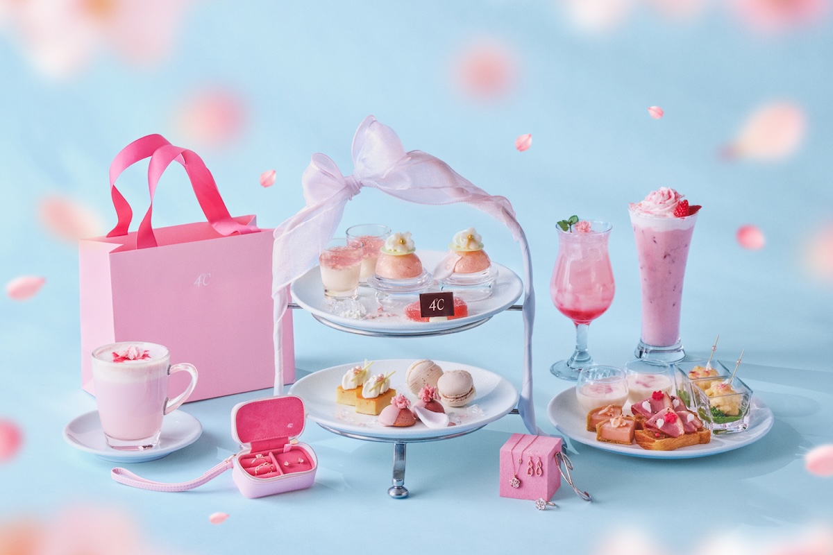4℃」の“サクラ コレクション”がアフタヌーンティーに 「アニヴェルセル