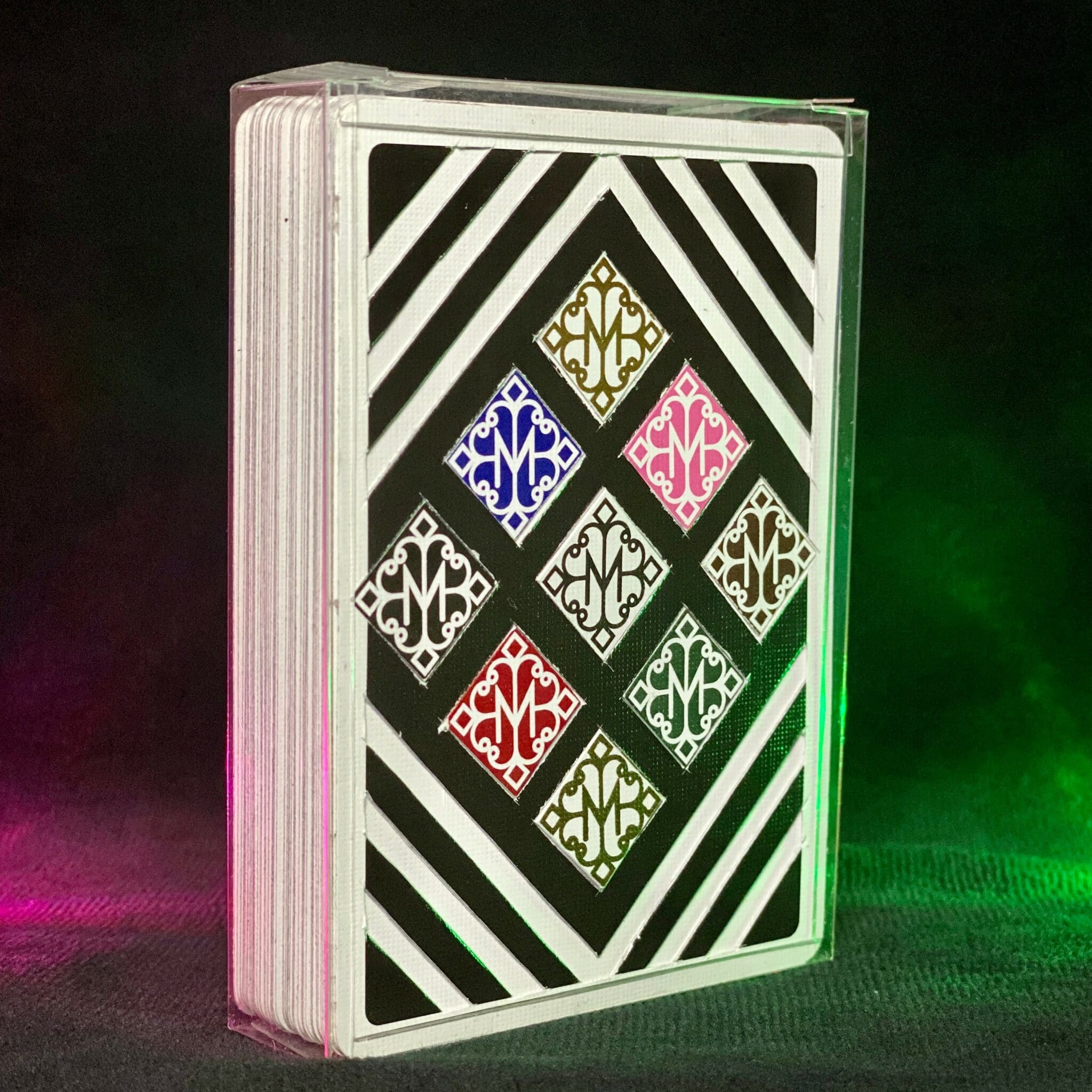 Madison Rounders Ace 1 Diagonals carved playing cards by Victor de
