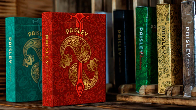 Paisley Royals Red Playing Cards by Dutch Card House | X-Decks