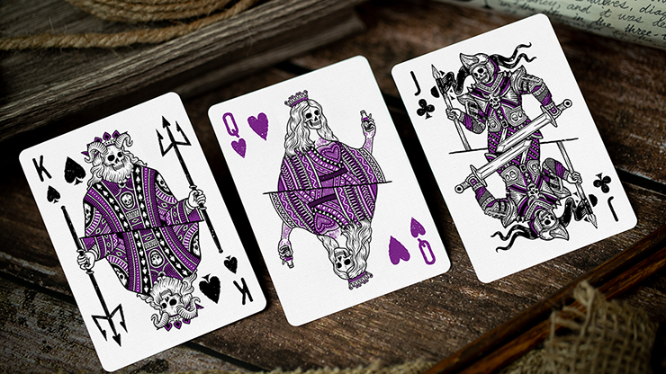 666 Purple Inferno Playing Cards by Riffle Shuffle x PNKMBC | X