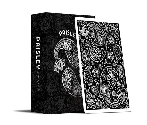 Paisley Playing Cards Workers Deck Black by Dutch Card House | X