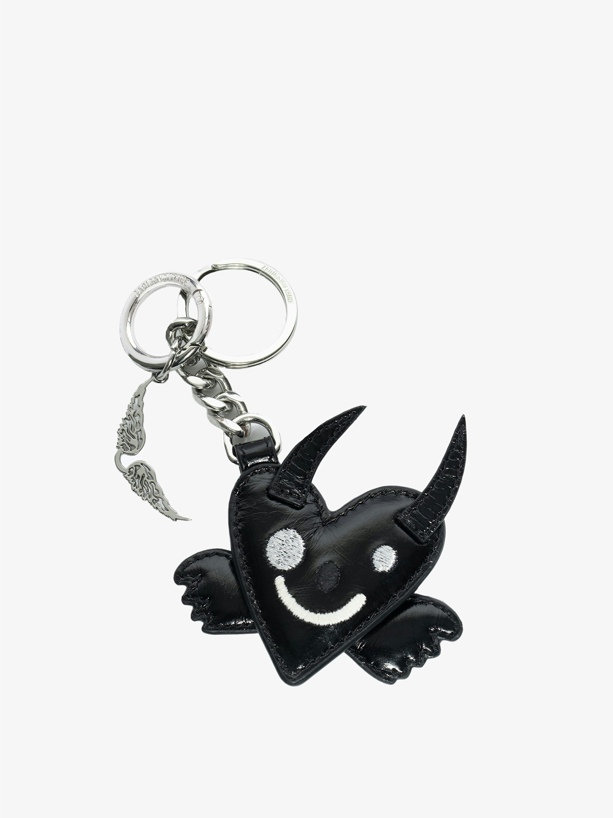 Black Devil Keychain in Patent Leather | Zadig&Voltaire