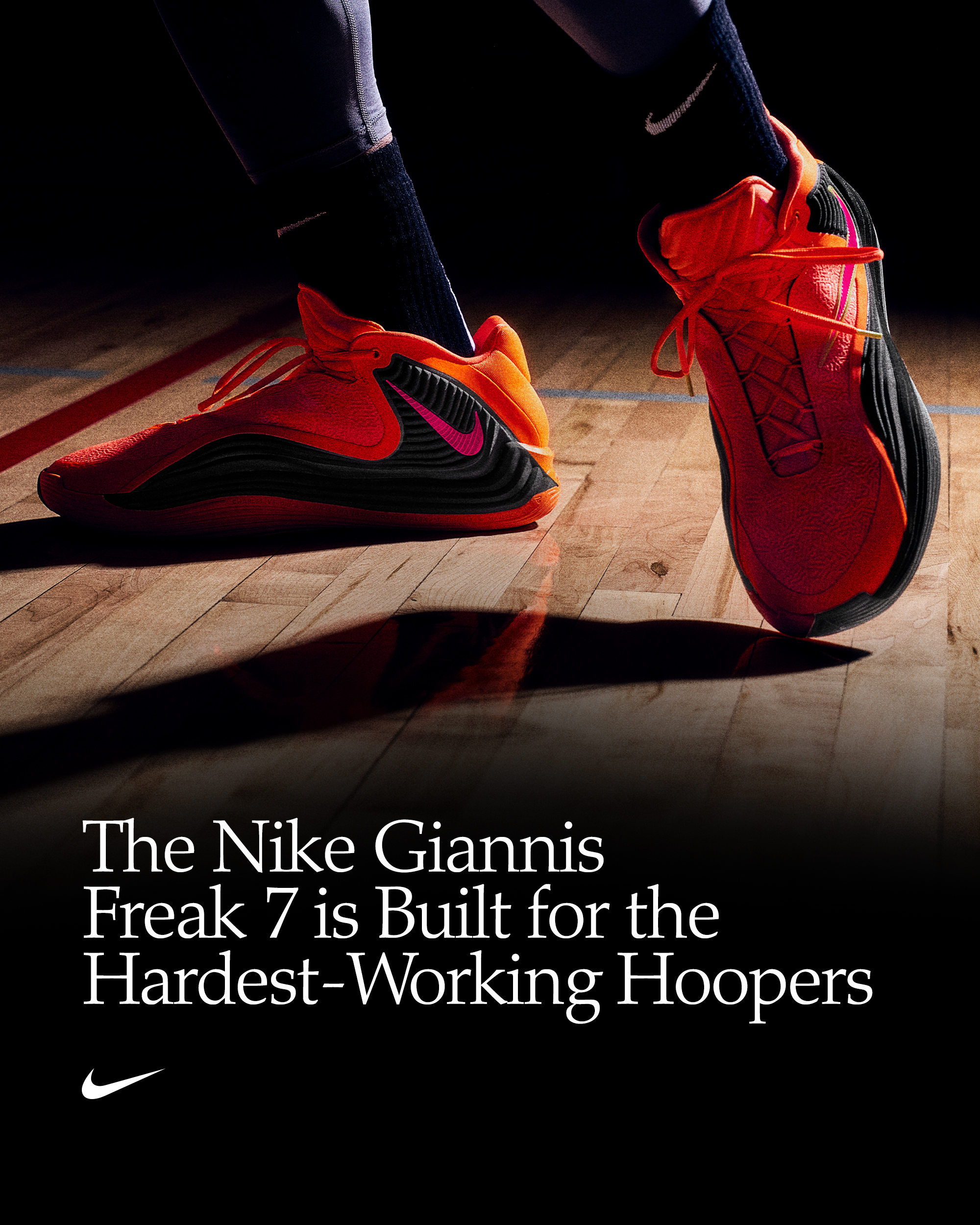 最も熱いバスケットボールプレーヤーに贈るNikeのヤニス フリーク 7