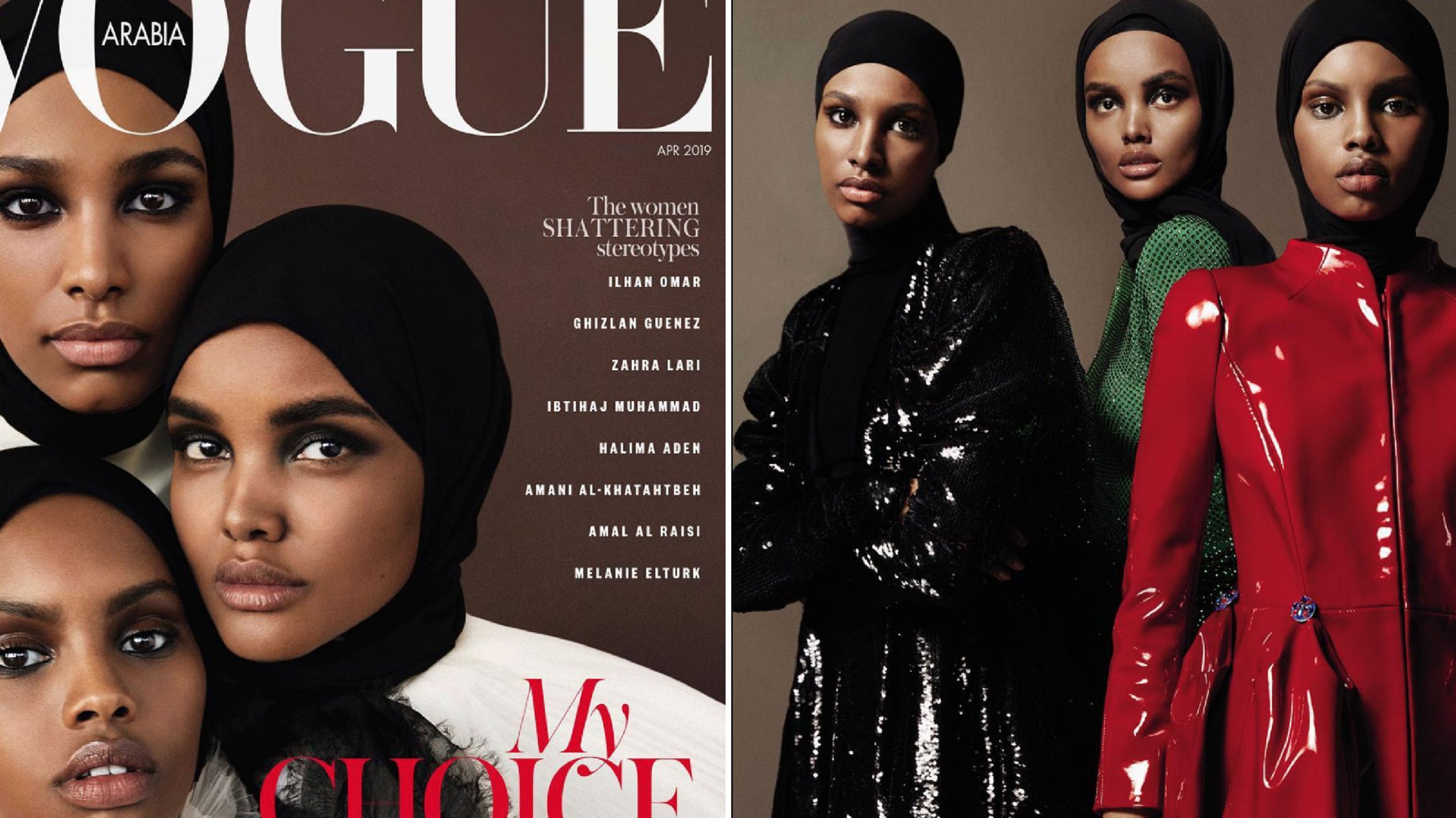 Vogue Arabia Makes History, Puts Three Black Hijabi Models on the