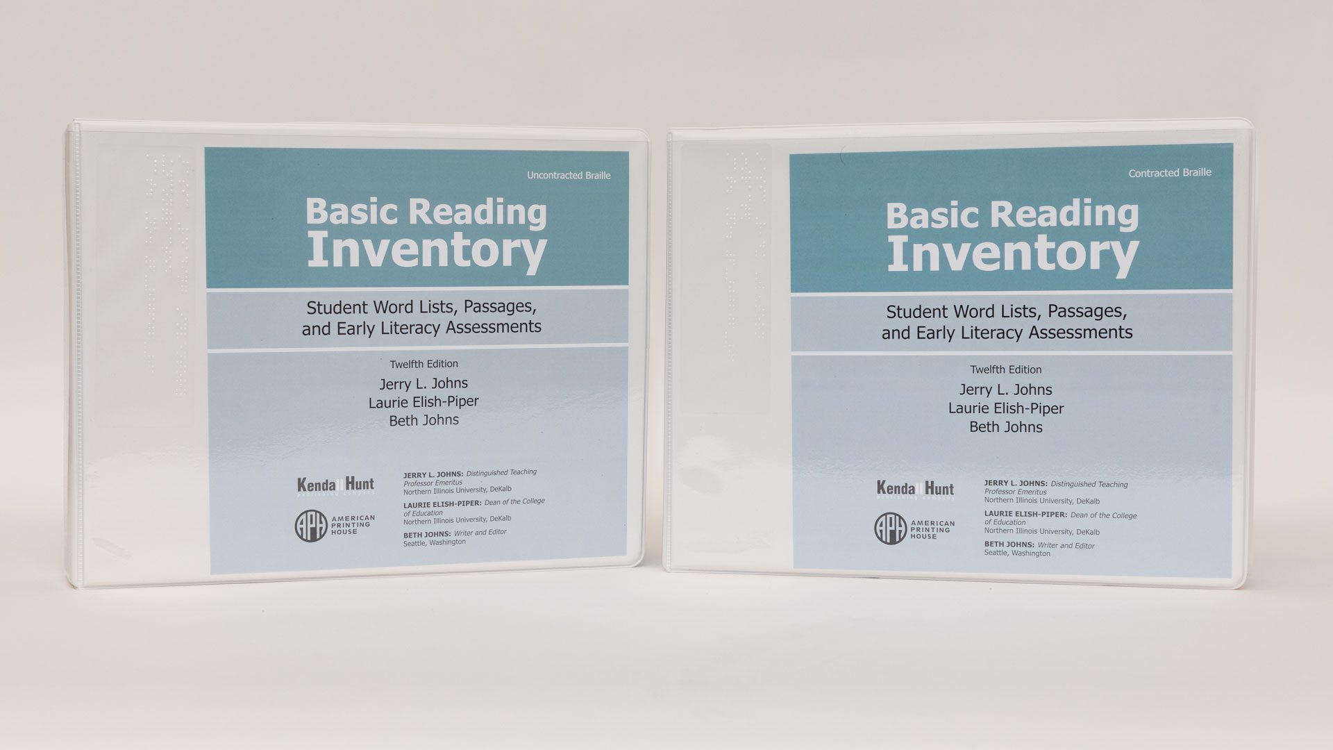 Jerry Johns Basic Reading Inventory, Braille | American Printing House