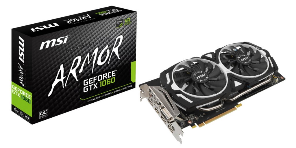 セミファンレス、OC仕様のGTX1060搭載グラフィックスカード「MSI