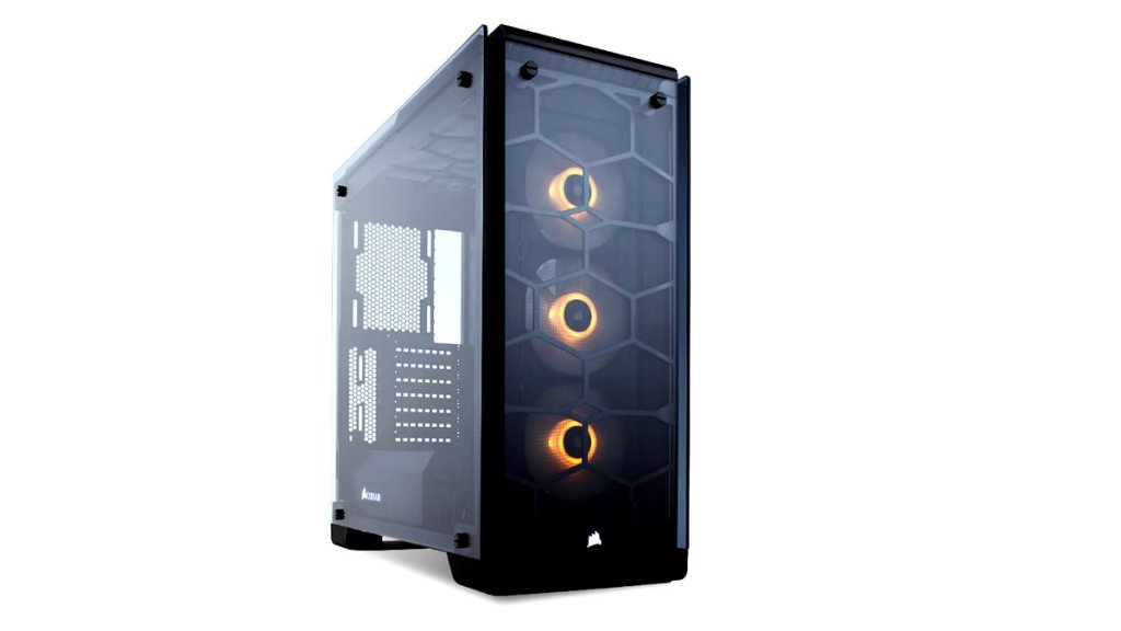 AsiaHorse ATX PCケース RGBファン付 ミドルタワー 強化ガラス Amazon