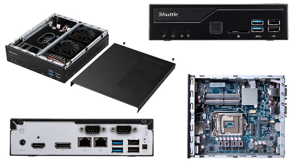 Shuttle最小1.3ℓクラスベアボーンキットにH310搭載CofeeLake Refresh