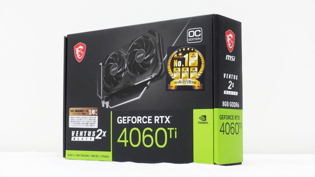 MSIからショートサイズのRTX4060Ti搭載グラフィックスカード「GeForce