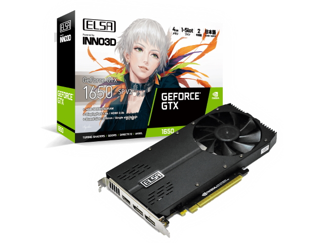 ELSA ELSA GeForce GTX 1650 SP V2 GEFORCE GTX 1650 4GB 128-bit