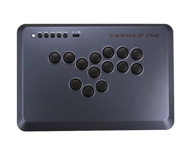 Varmilo FK2 Black Leverless Arcade Controller for Fighting Games