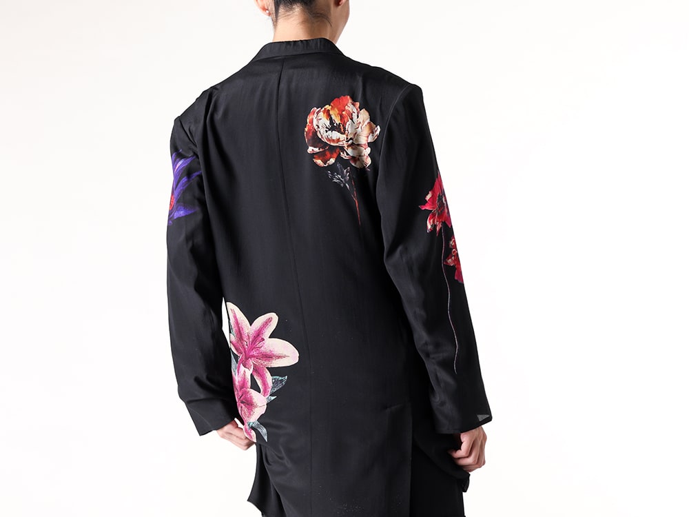 Yohji Yamamoto 2025SS フラワーパターン ジャケットスタイリング