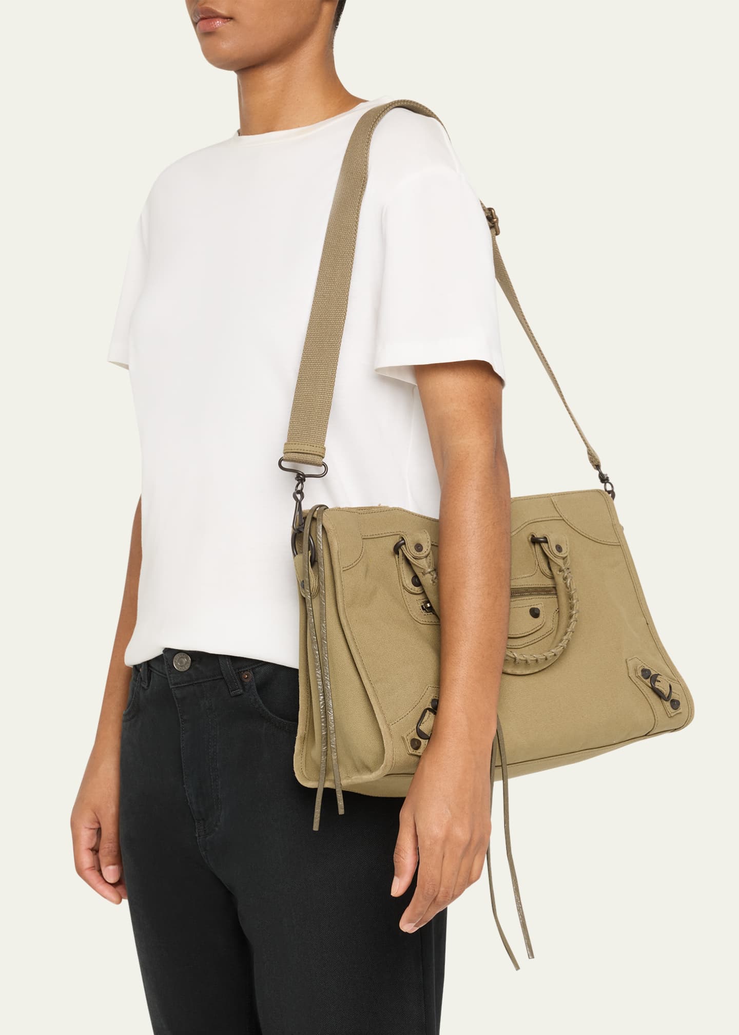 Balenciaga Le City Medium Canvas Top-Handle Bag - Bergdorf Goodman