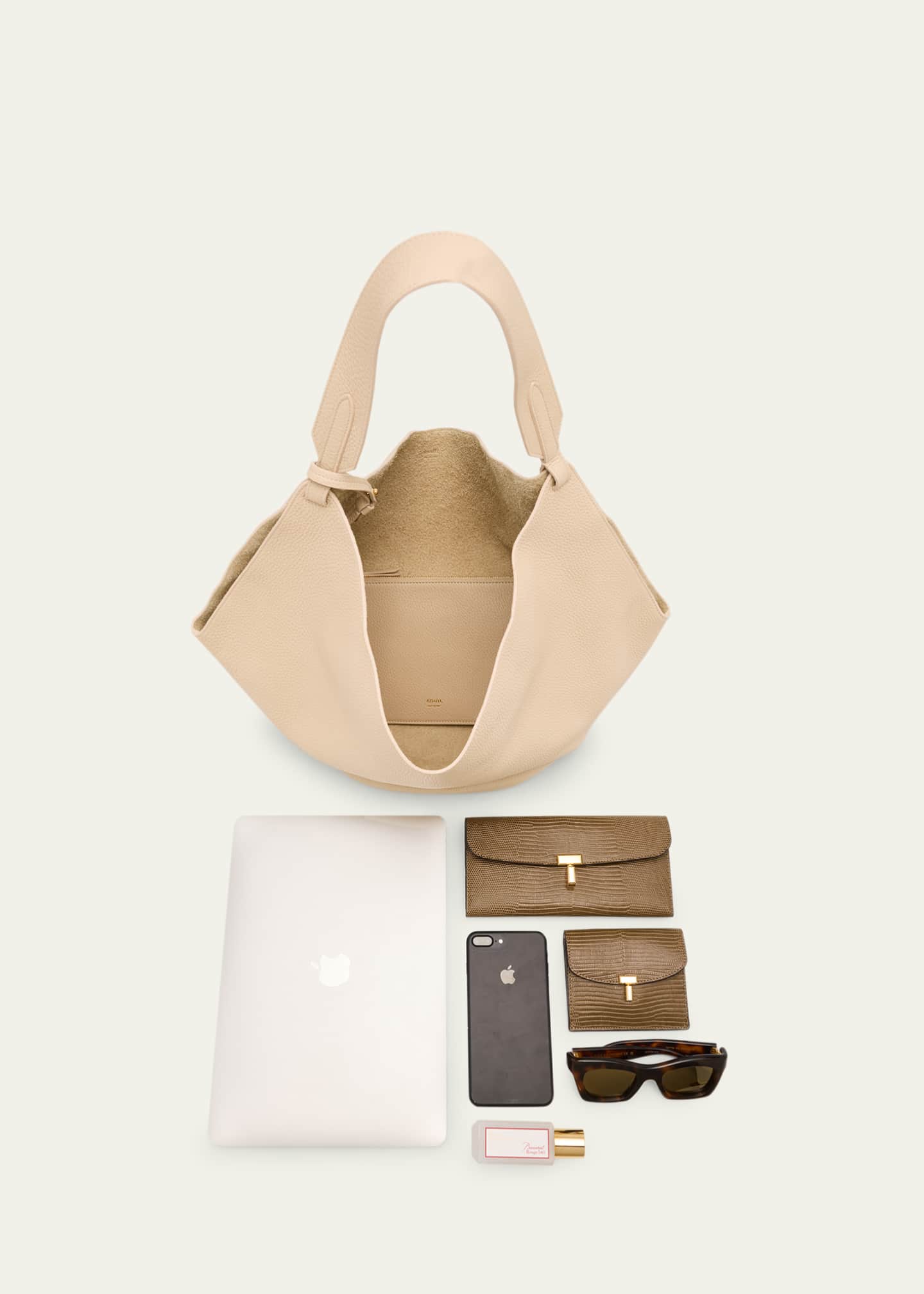 Khaite Lotus Medium Pebbled Leather Tote Bag - Bergdorf Goodman