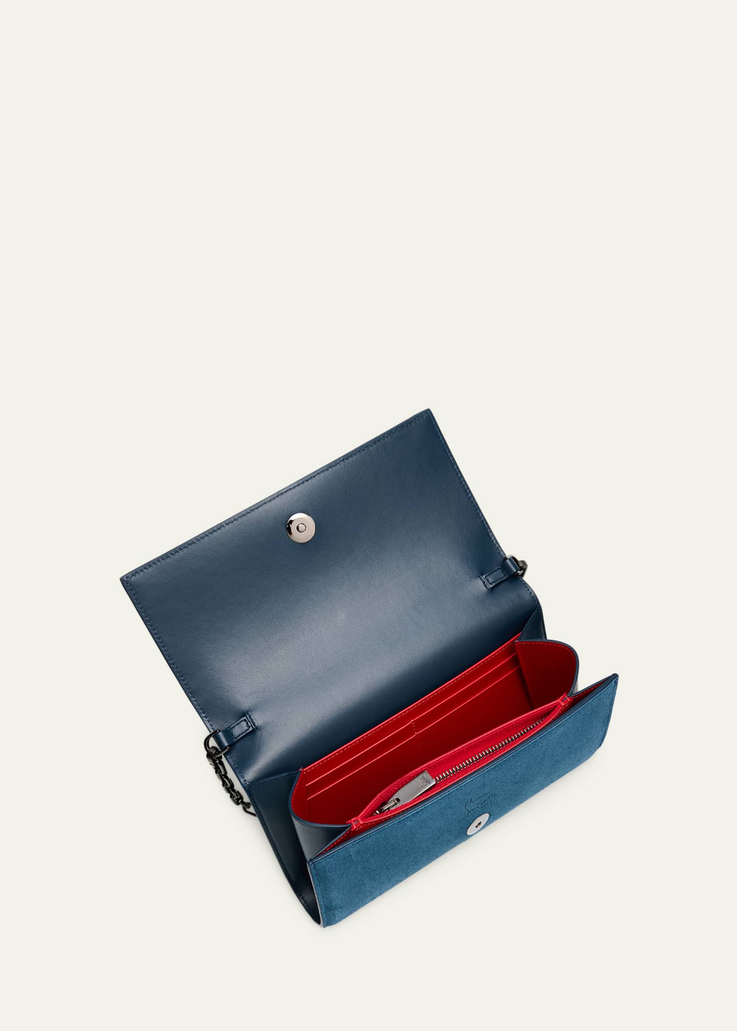 Christian Louboutin Paloma Wallet on Chain in Loubinthesky Suede