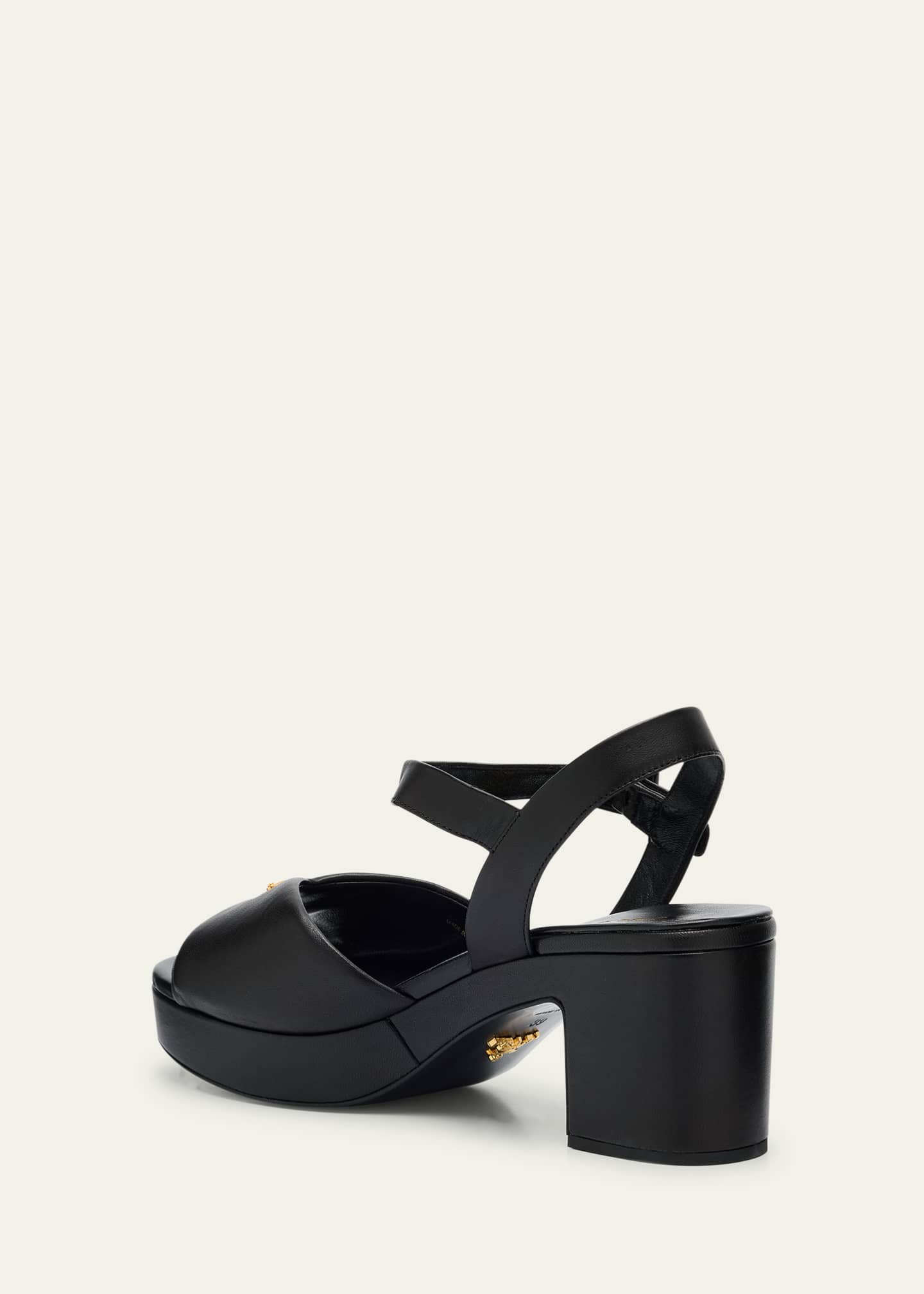 Prada Soft Nappa Ankle Strap Platform Sandals - Bergdorf Goodman