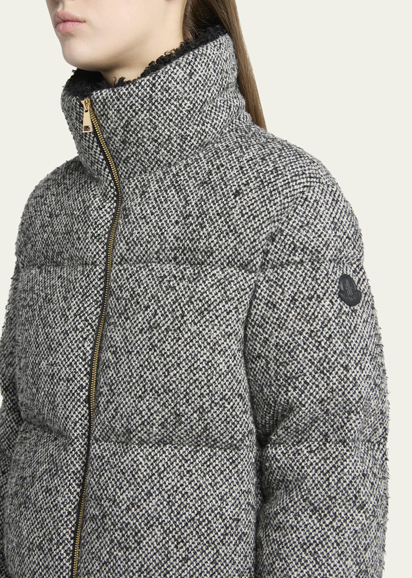 Moncler Brezesse Wool-Blend Short Down Jacket - Bergdorf Goodman