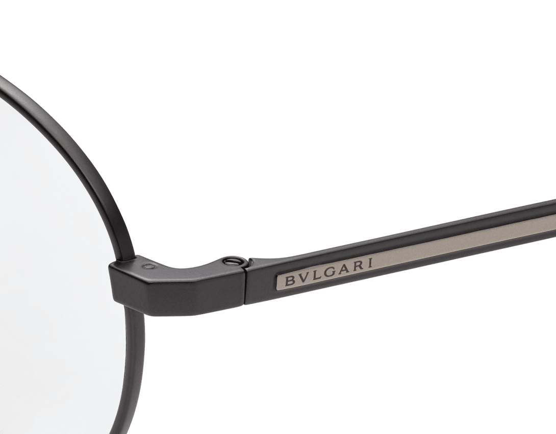 Round Grey Octo Finissimo Optical Glasses 904307 | Bvlgari